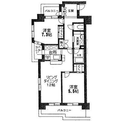 東京都豊島区目白３丁目 賃貸マンション 2LDK