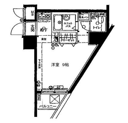 東京都台東区千束１丁目 賃貸マンション 1K